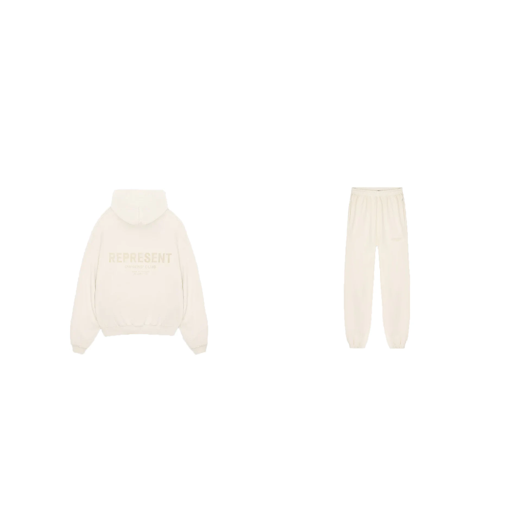 Represent Owners Club Hoodie + Sweatpants Buttercream - SET-Bundle-Represent-pikastore.cz