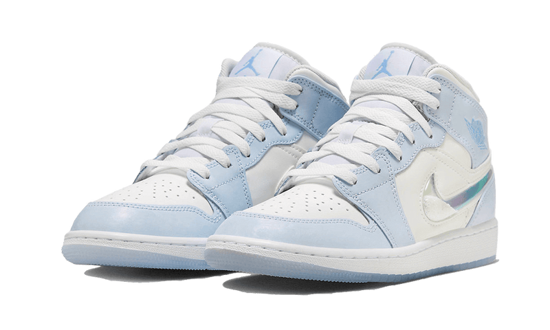 Nike Air Jordan 1 Mid SE Glitter Swoosh (PS)-sneakers-Air Jordan-pikastore.cz