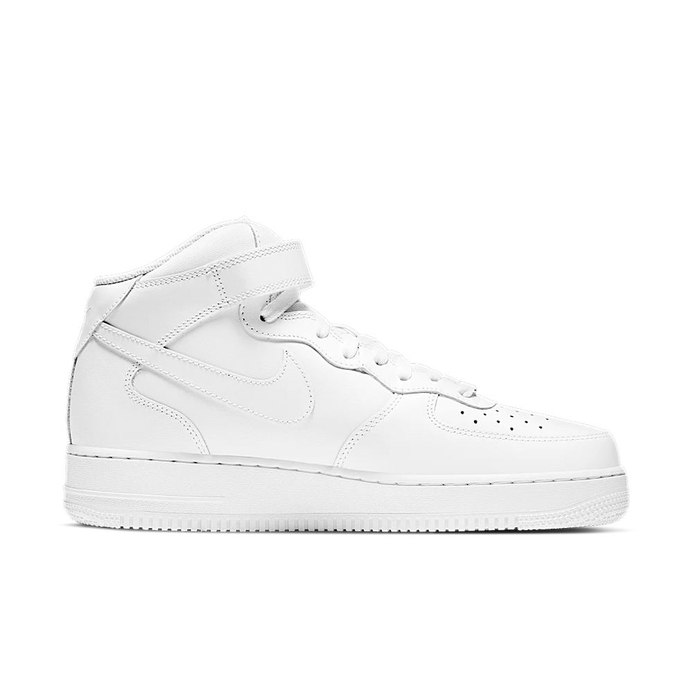 Nike Air Force 1 Mid LE GS Triple White-Nike-pikastore.cz