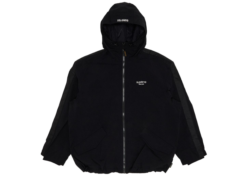 Supreme GORE-TEX Stripe Hooded Jacket Black-Supreme-pikastore.cz