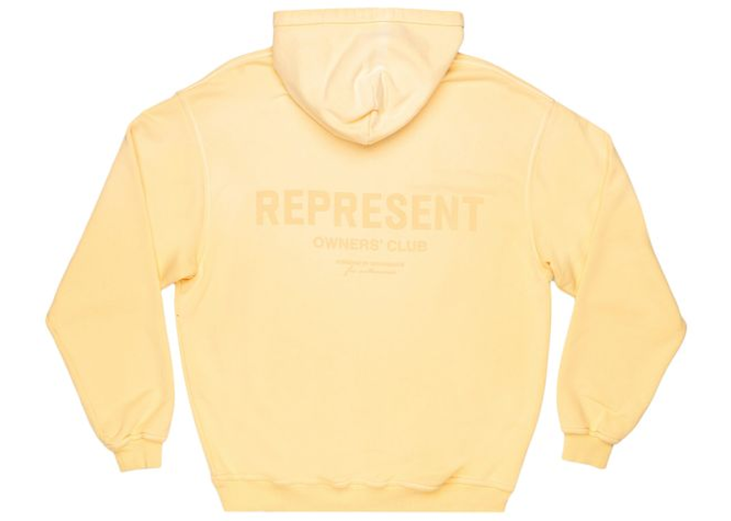 Represent Clo Owners Club Hoodie Pastel Yellow