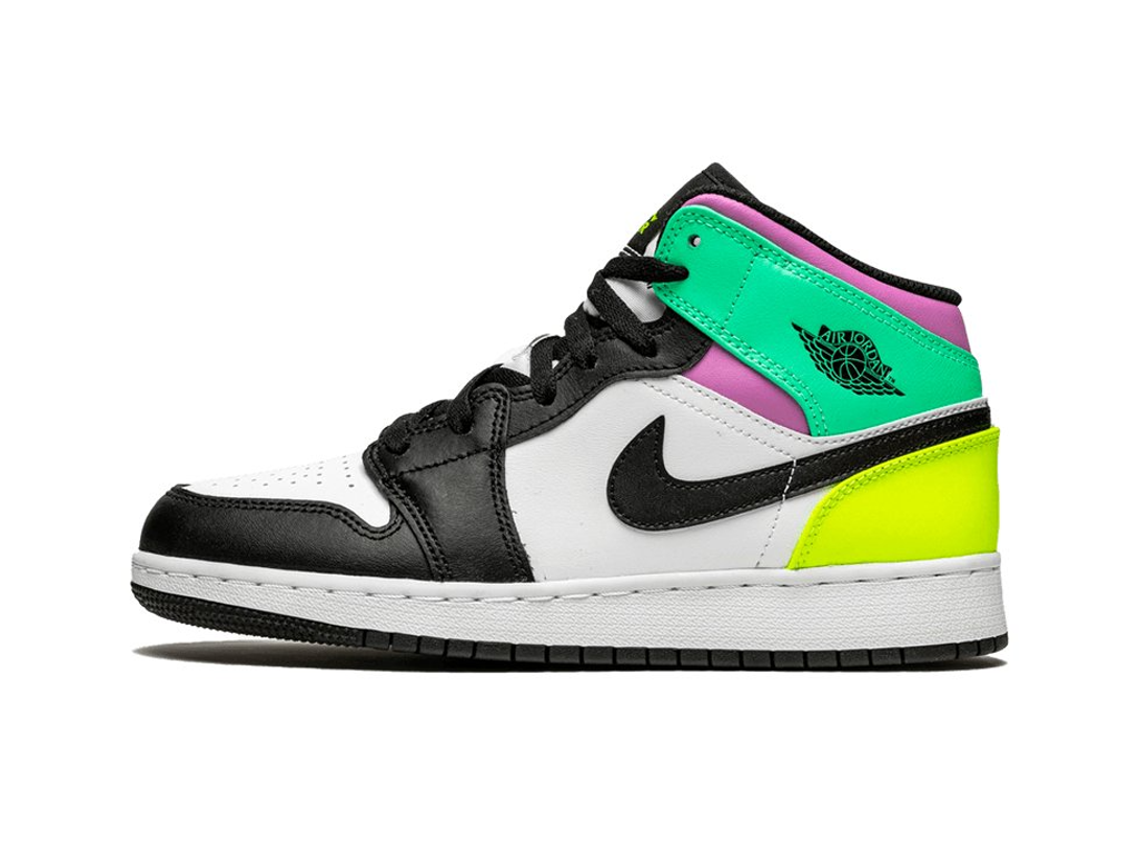 Nike Jordan 1 Mid Pastel Black Toe (GS)-sneakers-Air Jordan-pikastore.cz