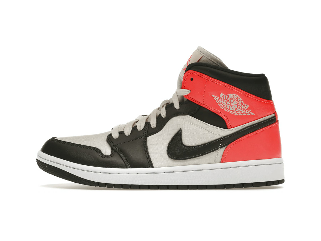 Nike Jordan 1 Mid Newsprint Light Orewood Brown (Women's)-sneakers-Air Jordan-pikastore.cz
