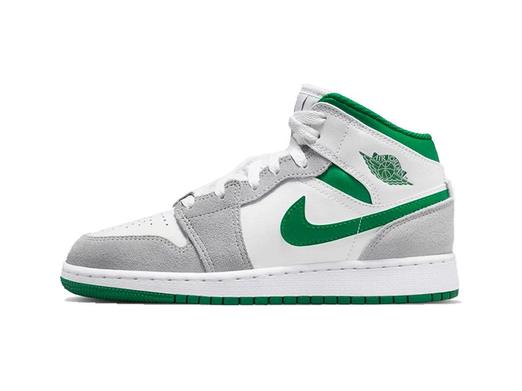 Nike Air Jordan 1 Mid SE GS Grey Pine Green-Air Jordan-pikastore.cz