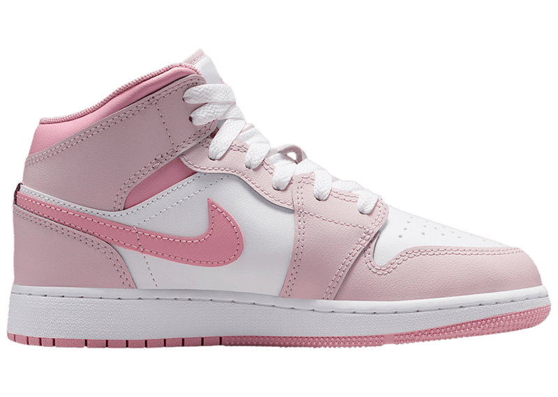 Jordan 1 Mid Pearl Pink White (GS)