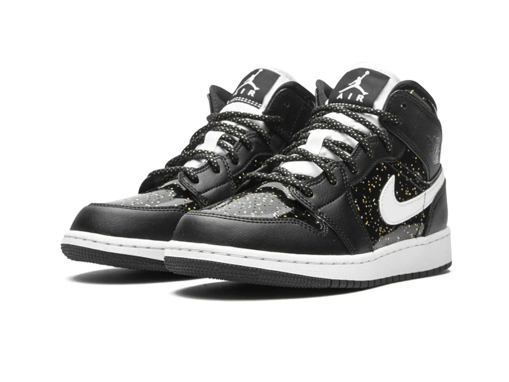 Nike Jordan 1 Mid Black Speckle (GS)-sneakers-Air Jordan-pikastore.cz