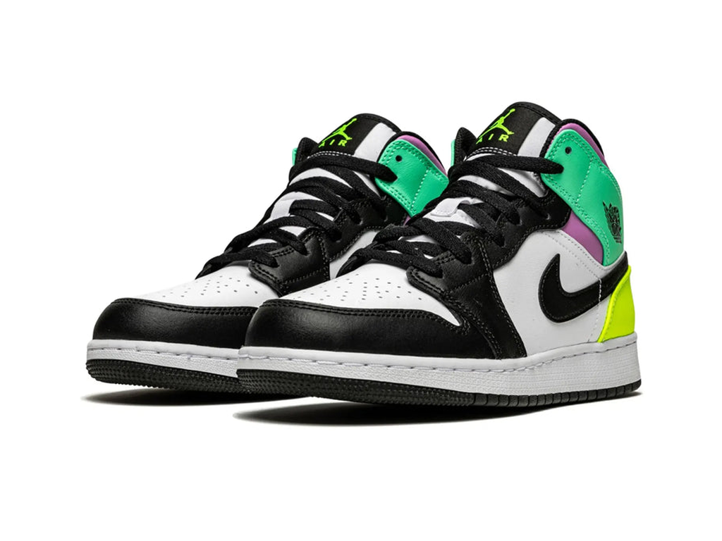 Nike Jordan 1 Mid Pastel Black Toe (GS)-sneakers-Air Jordan-pikastore.cz