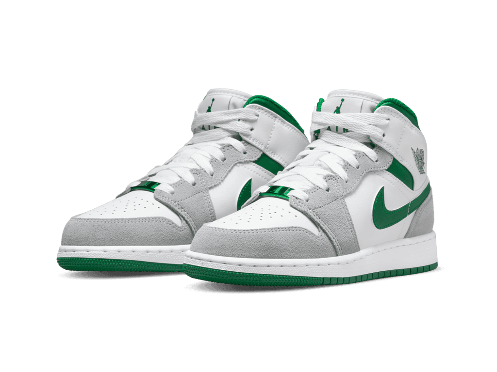 Nike Air Jordan 1 Mid SE GS Grey Pine Green-Air Jordan-pikastore.cz