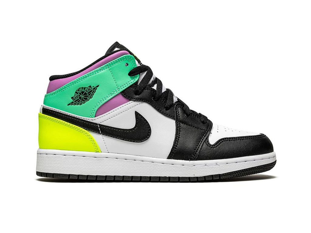 Nike Jordan 1 Mid Pastel Black Toe (GS)-sneakers-Air Jordan-pikastore.cz