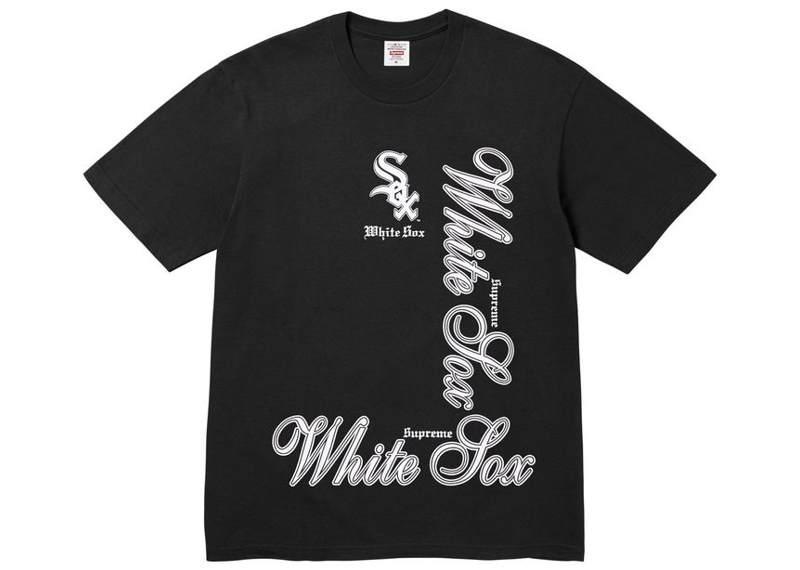 Supreme MLB Teams Sox Tee Black-Supreme-pikastore.cz