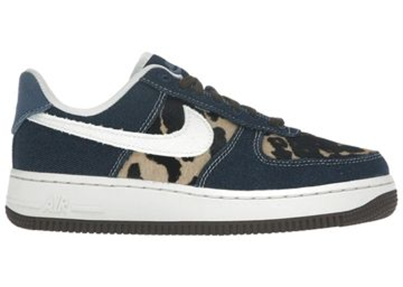 Nike Wmns Air Force 1 Low Cheetah Blue Denim