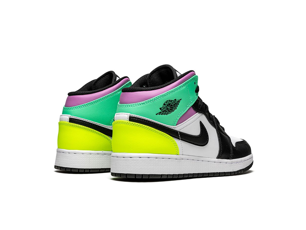 Nike Jordan 1 Mid Pastel Black Toe (GS)-sneakers-Air Jordan-pikastore.cz