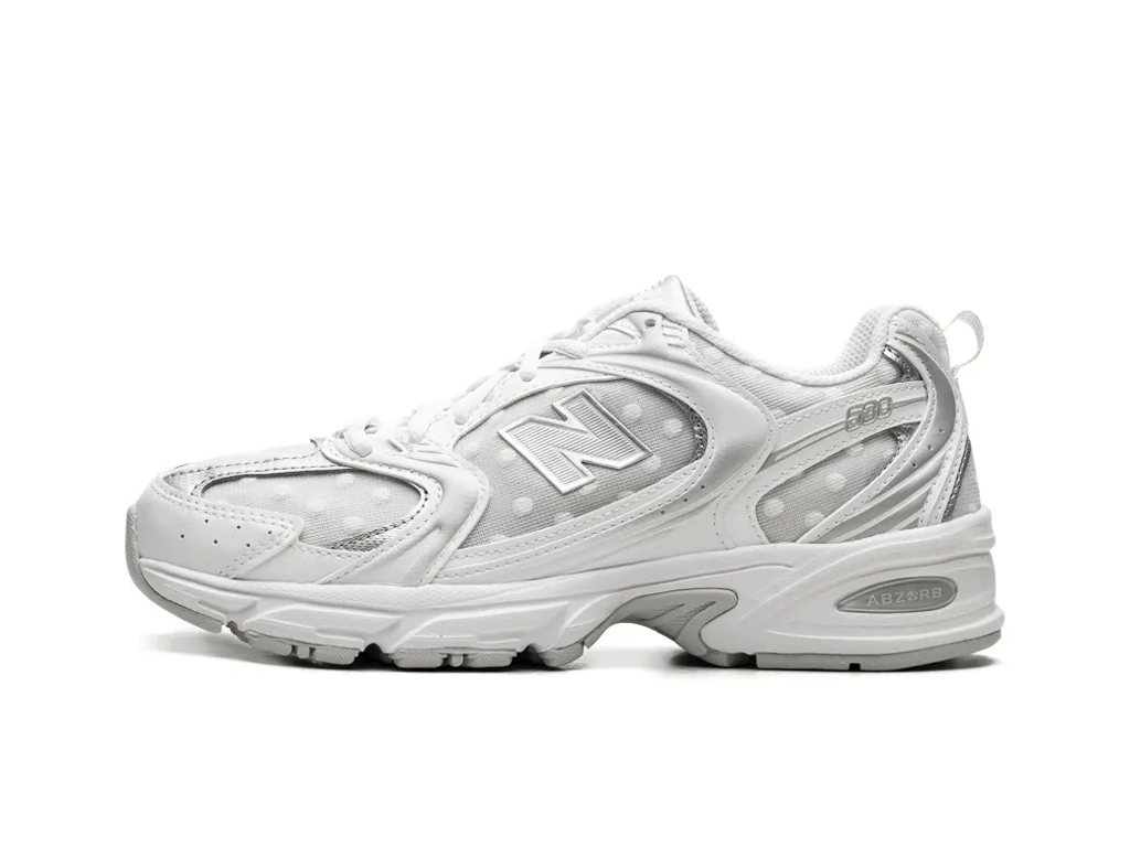 530 White Silver Metallic Polka Dots-New Balance-pikastore.cz