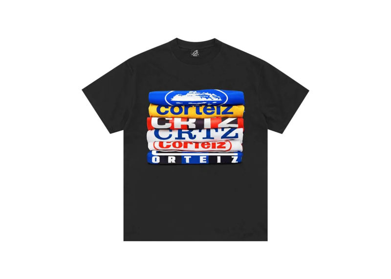 Corteiz Stack Tee Black-Corteiz-pikastore.cz