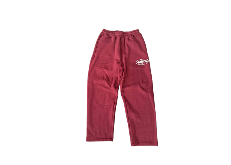 Corteiz Alcatraz Burgundy Sweatpants-Corteiz-pikastore.cz