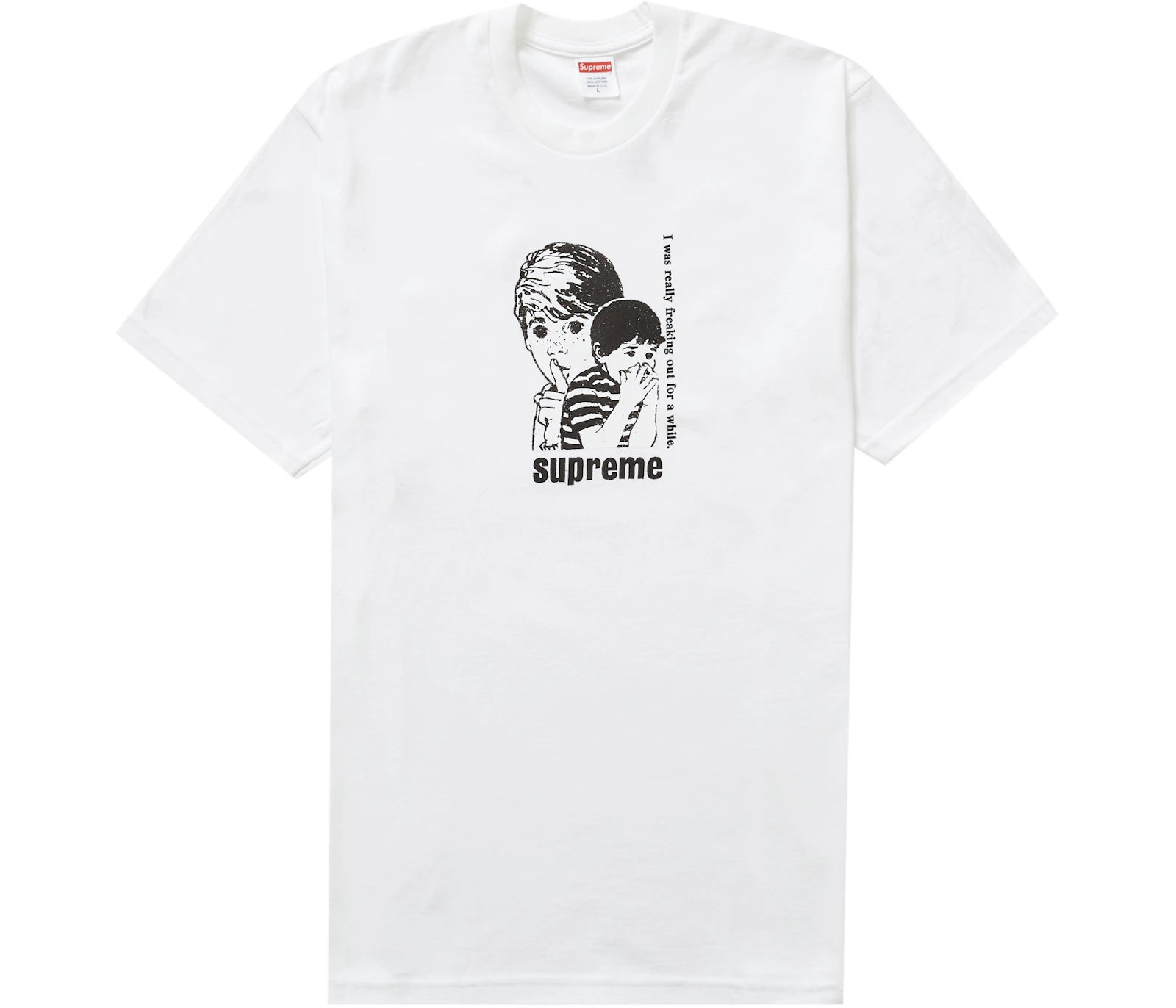 Supreme Freaking Out Tee White