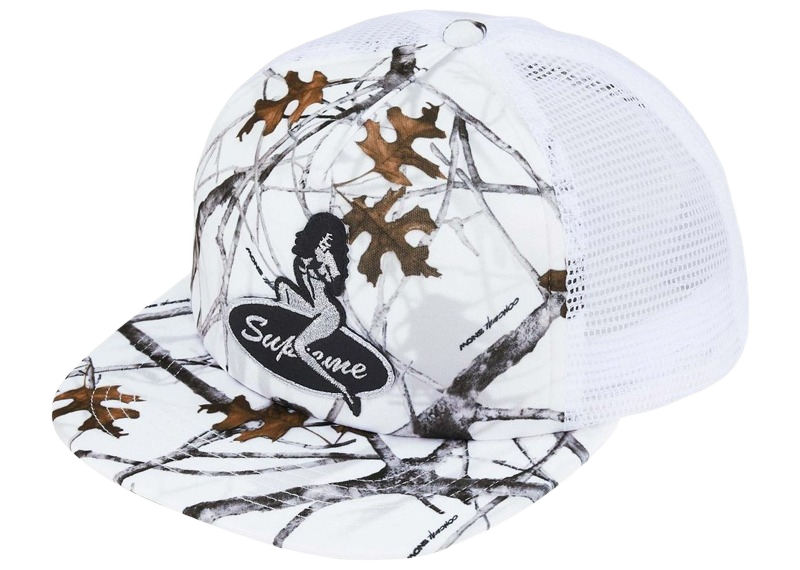 Supreme Pinup Mesh Back 5-Panel White Camo-Supreme-pikastore.cz