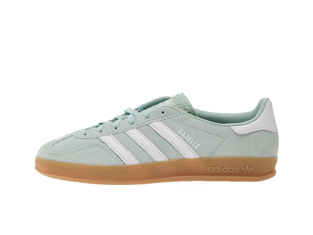 Adidas Gazelle Indoor Ash Green White (Womens)-Adidas-pikastore.cz
