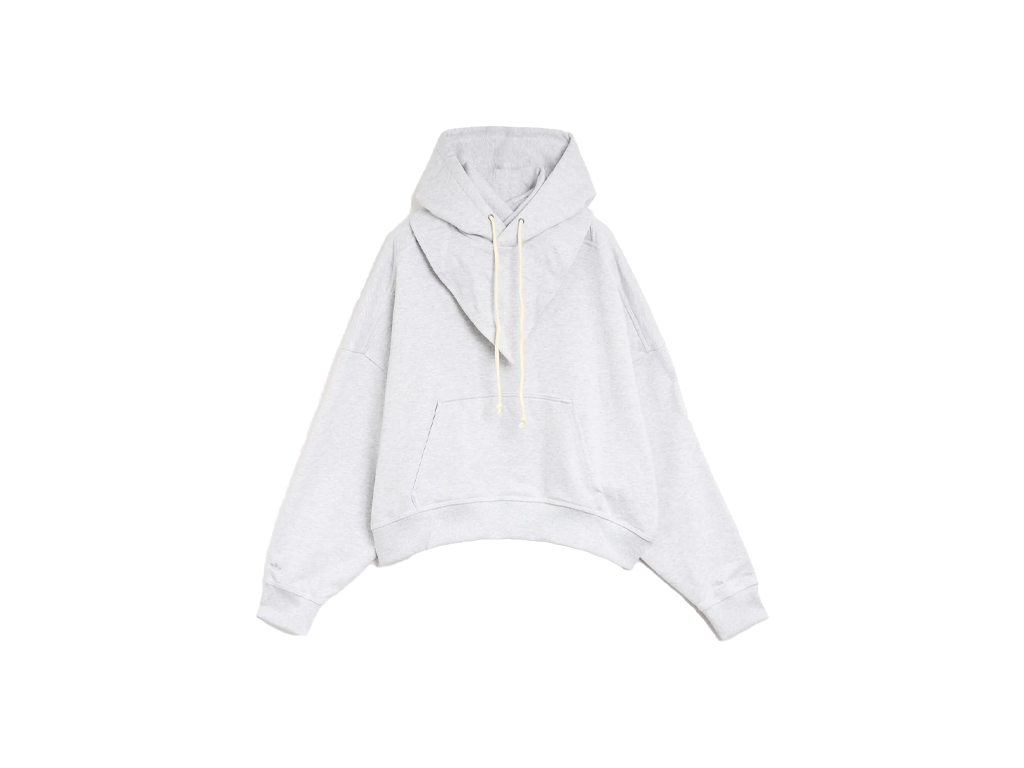 Adidas x Bad Bunny Crewneck Balaclava Hoodie Light Grey Heather-Adidas-pikastore.cz