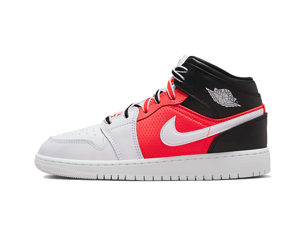 Air Jordan 1 Mid SE GS White Infrared-Air Jordan-pikastore.cz