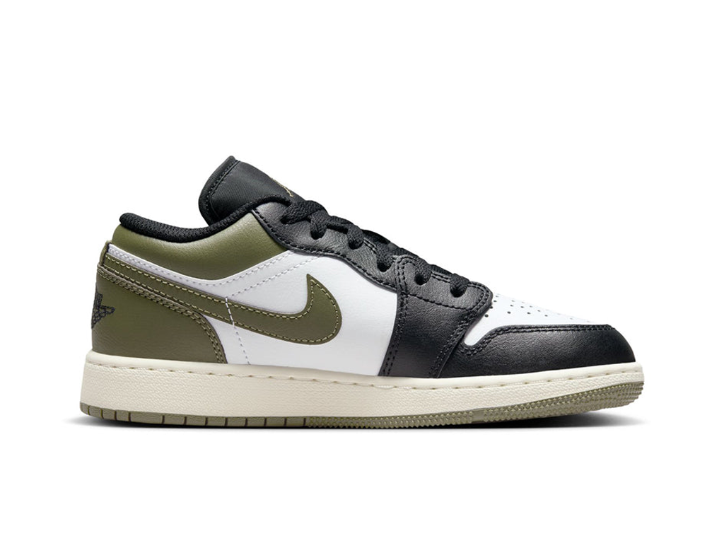 Nike Air Jordan 1 Low GS Black Toe Medium Olive-Air Jordan-pikastore.cz
