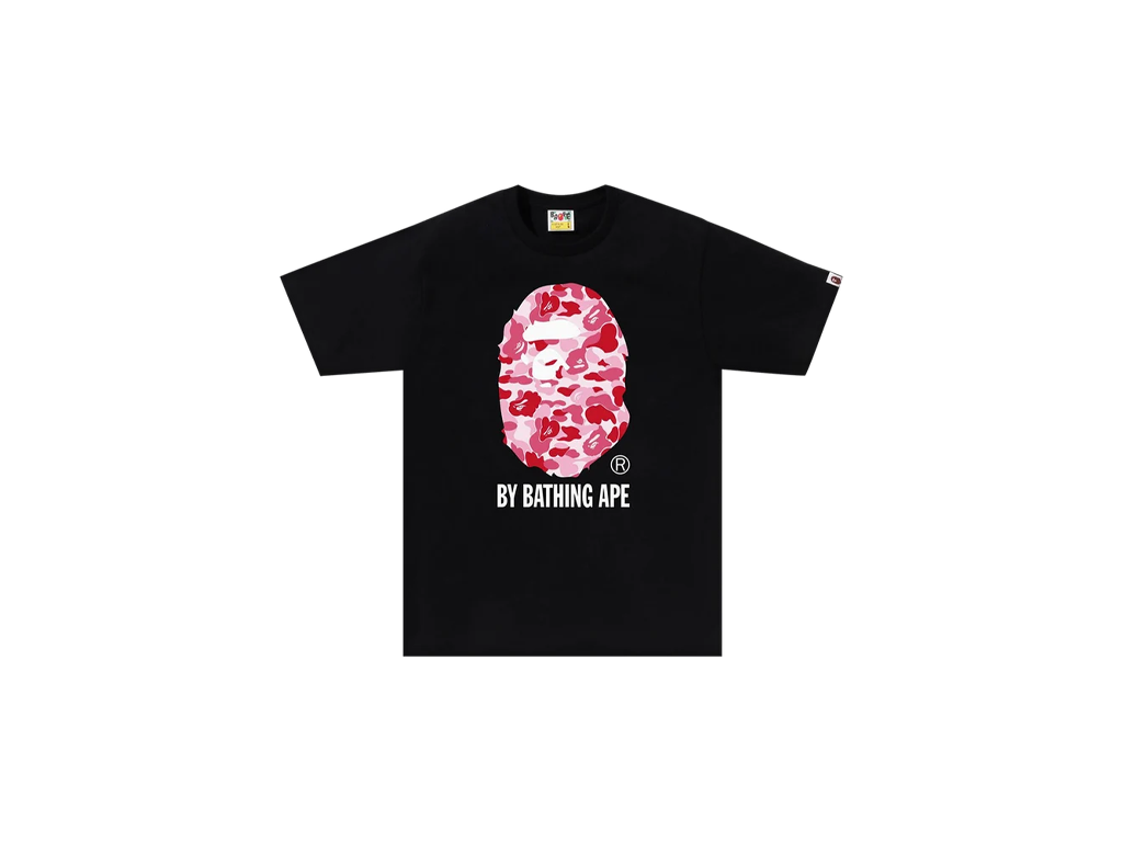 BAPE ABC Camo By Bathing Ape 1I80110005 Tee Black/Pink
