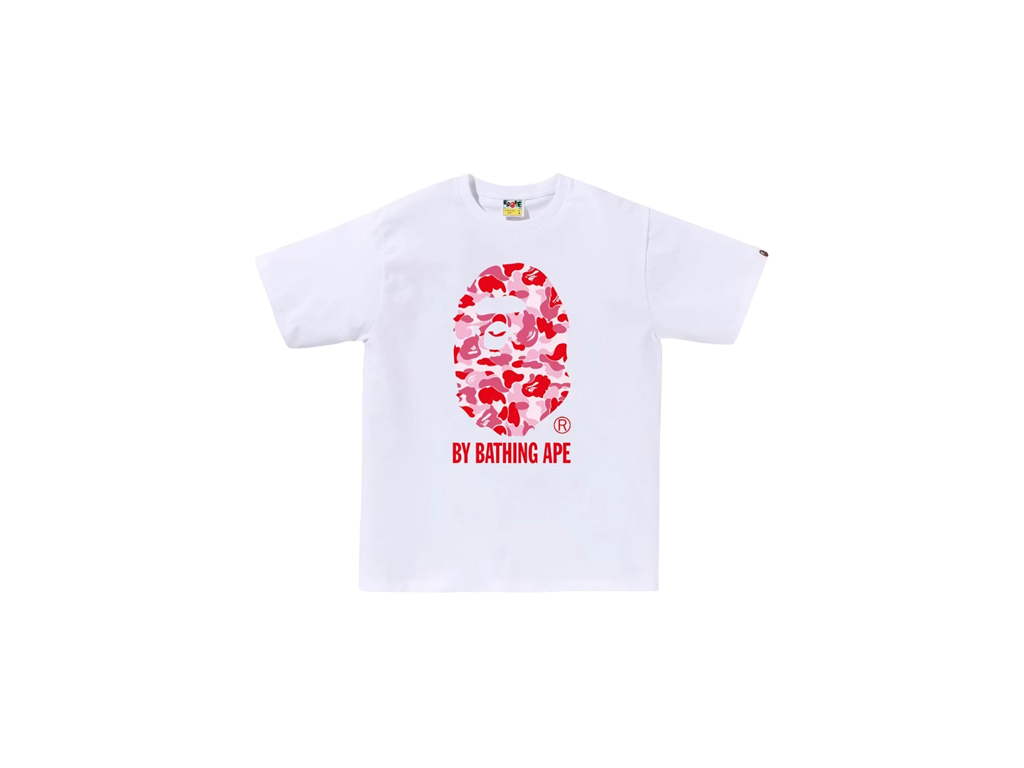 BAPE ABC Camo By Bathing Ape Tee (SS25) White/Pink