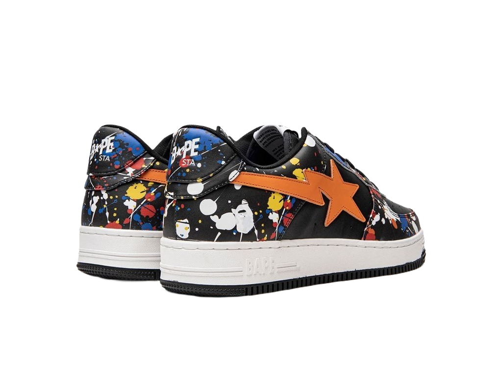 Bape A Bathing Ape Sta Paint Splatter Black-BAPE-pikastore.cz