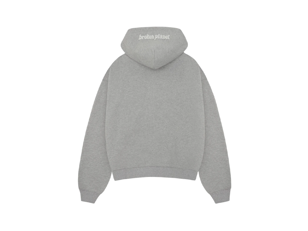 Broken Planet Zip Up Hoodie Heather Grey-Broken Planet-pikastore.cz