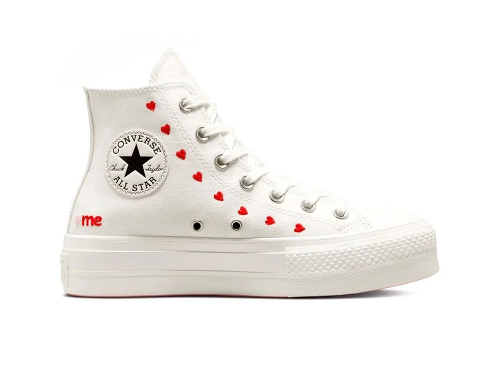 Converse Wmns Chuck Taylor All Star Lift Platform High Embroidered Hearts - White-Converse-pikastore.cz