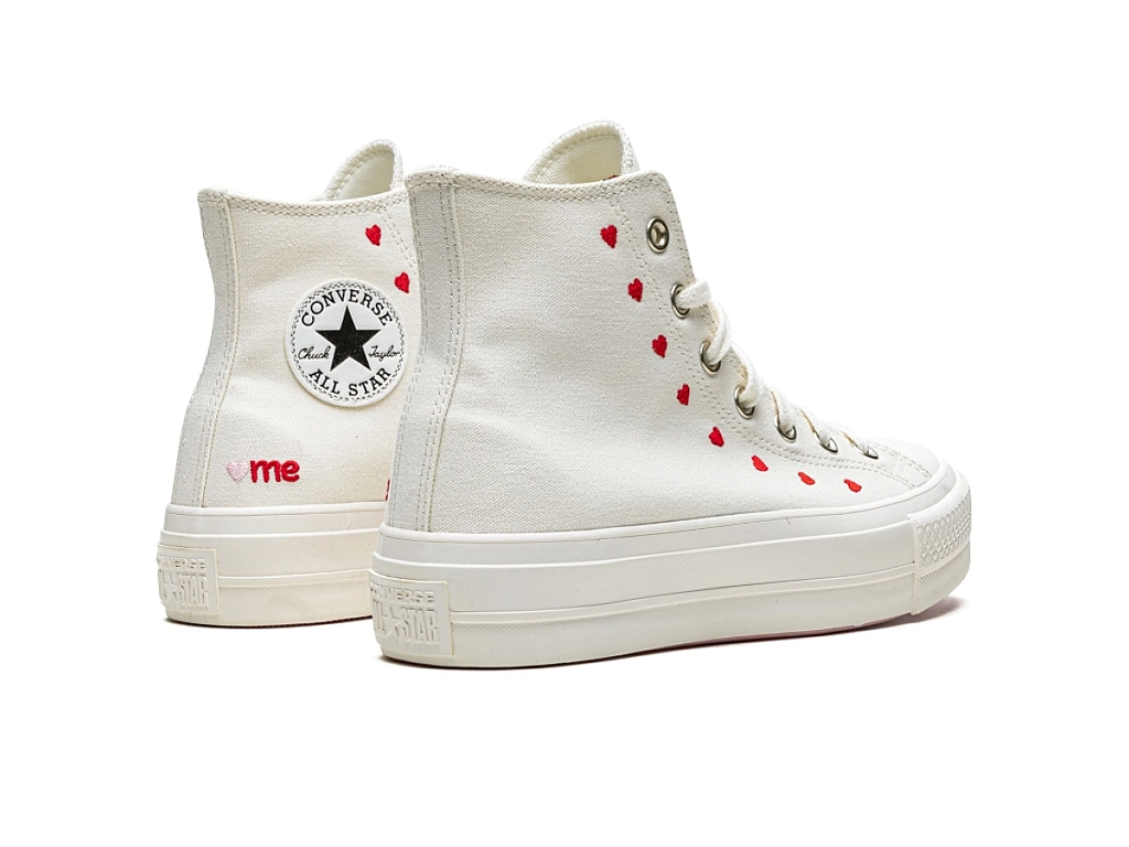 Converse Wmns Chuck Taylor All Star Lift Platform High Embroidered Hearts - White-Converse-pikastore.cz