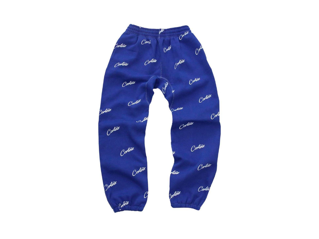 Corteiz All Over Print Joggers Royal Blue-Corteiz-pikastore.cz