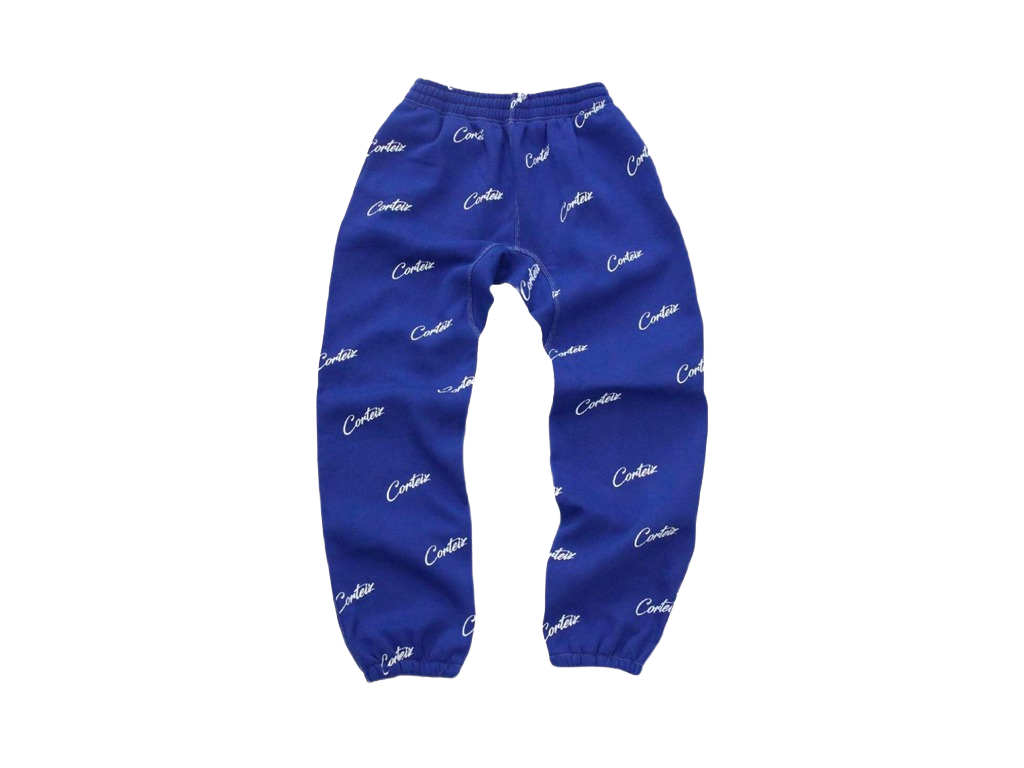 Corteiz All Over Print Joggers Royal Blue-Corteiz-pikastore.cz