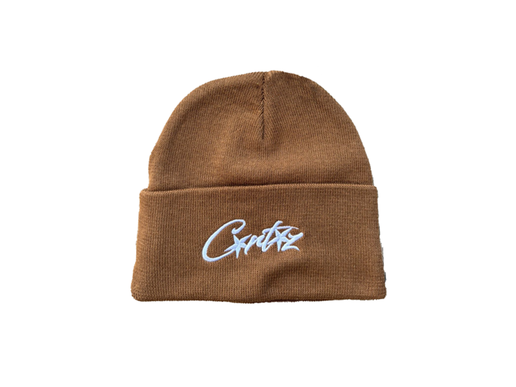 Corteiz Allstarz Folded Beanie Brown-Corteiz-pikastore.cz