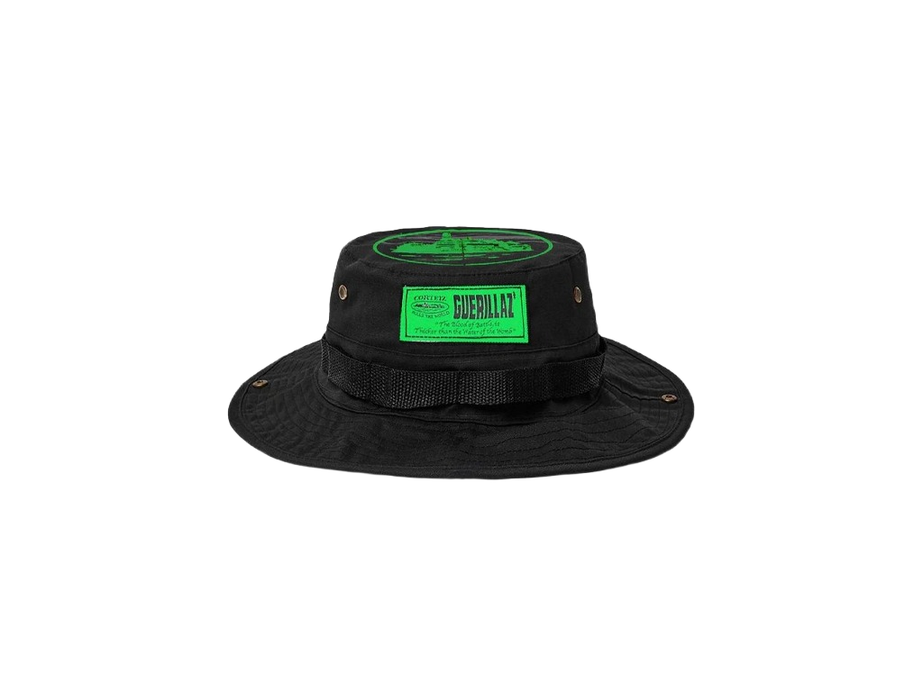 Corteiz Guerillaz Bucket Hat Black/Green
