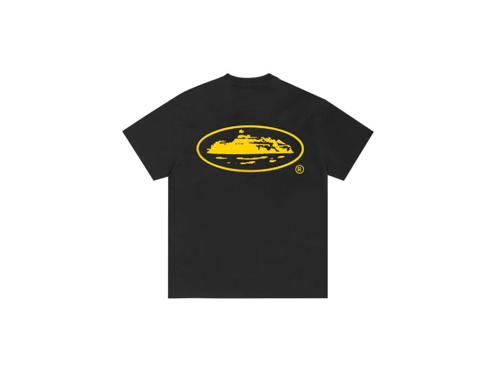 Corteiz OG Island Tee Black/Yellow-Corteiz-pikastore.cz