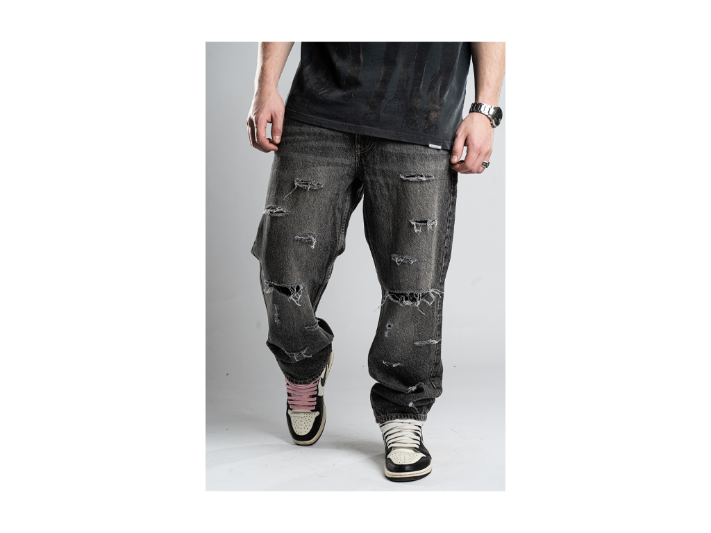 Custom Basic Distressed Jeans-Kalhoty-Custompantsprg-pikastore.cz