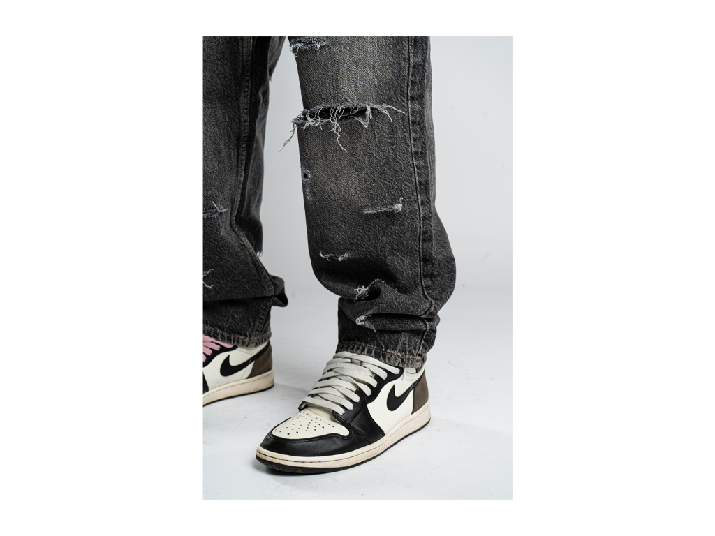 Custom Basic Distressed Jeans-Kalhoty-Custompantsprg-pikastore.cz