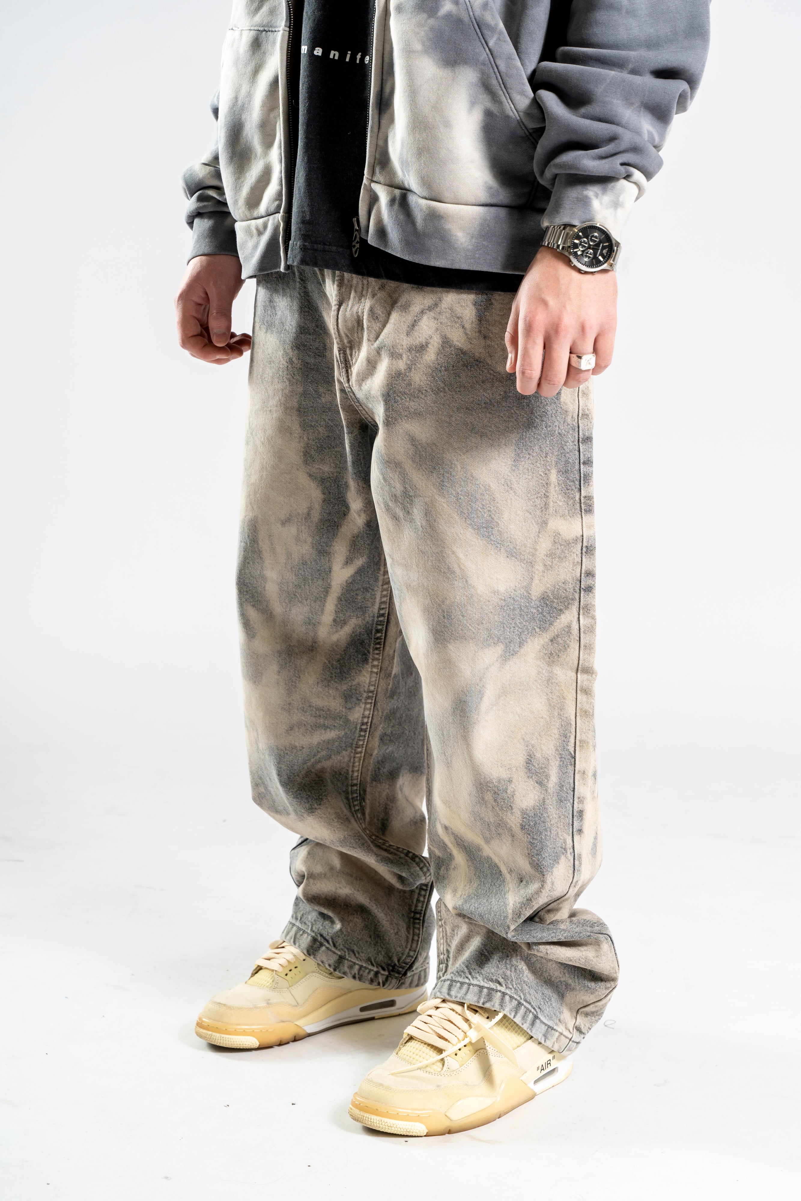 Custom Bleached Jeans-Kalhoty-Custompantsprg-pikastore.cz