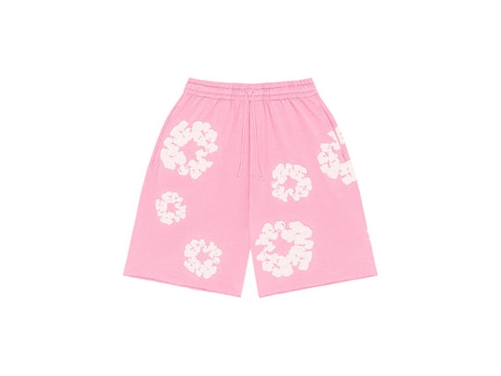 Denim Tears The Cotton Wreath Shorts Pink-Denim Tears-pikastore.cz