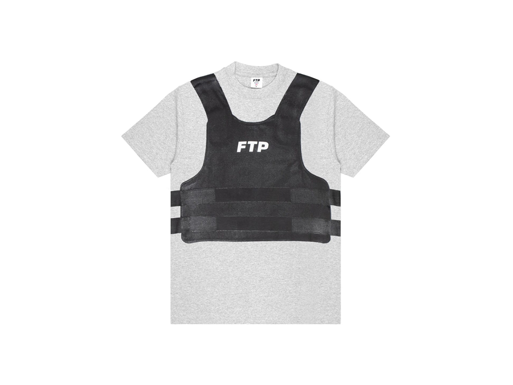 FTP Bulletproof Vest Tee Heather Grey-FTP-pikastore.cz