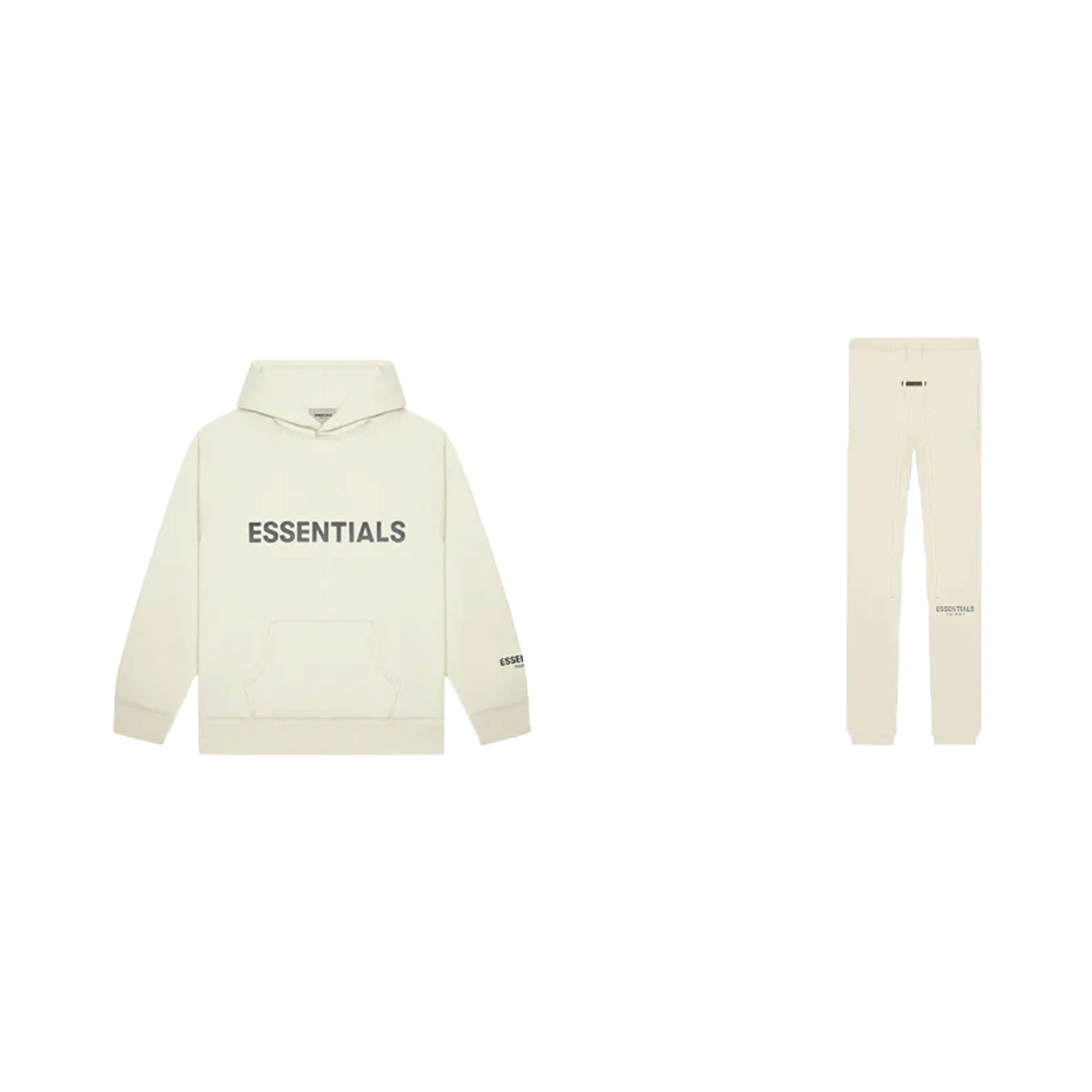 Fear of God Essentials S21 Sweatpants + S20 Hoodie Buttercream - SET-Bundle-Fear of God-pikastore.cz
