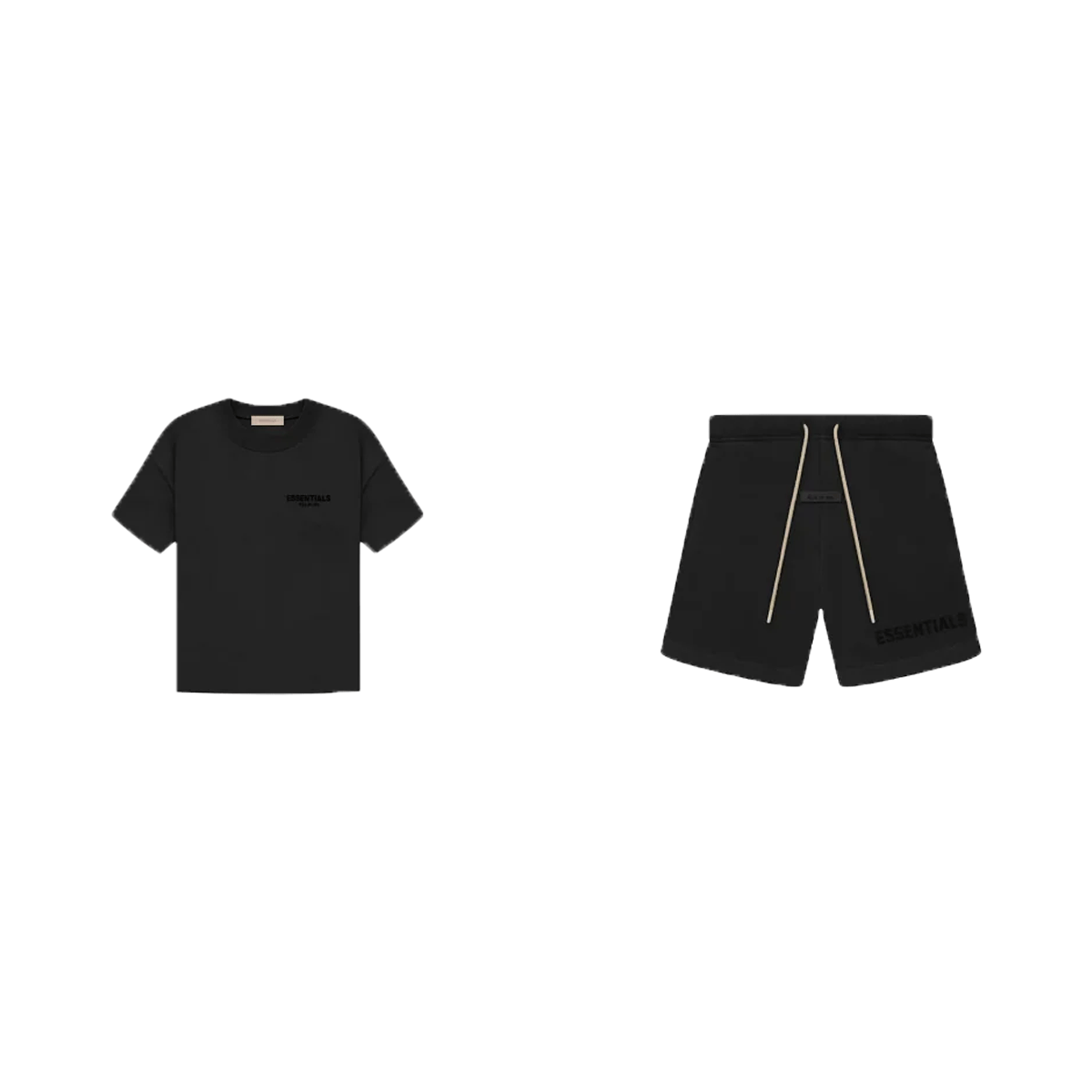 Fear of God Essentials S23 Shorts + S22 T-Shirt Black - SET-Bundle-Fear of God-pikastore.cz