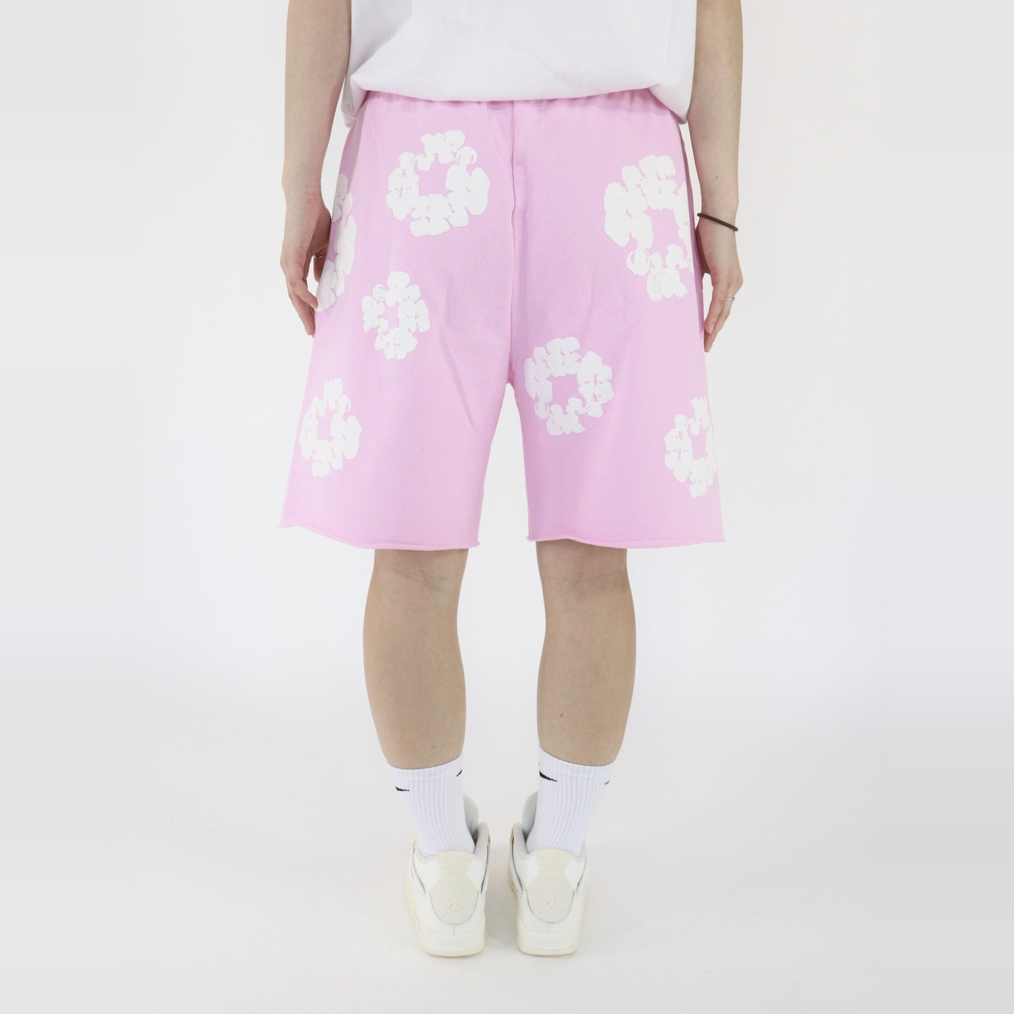 Denim Tears The Cotton Wreath Sweatshorts Powder Pink 2025-Clothing-Denim Tears-pikastore.cz