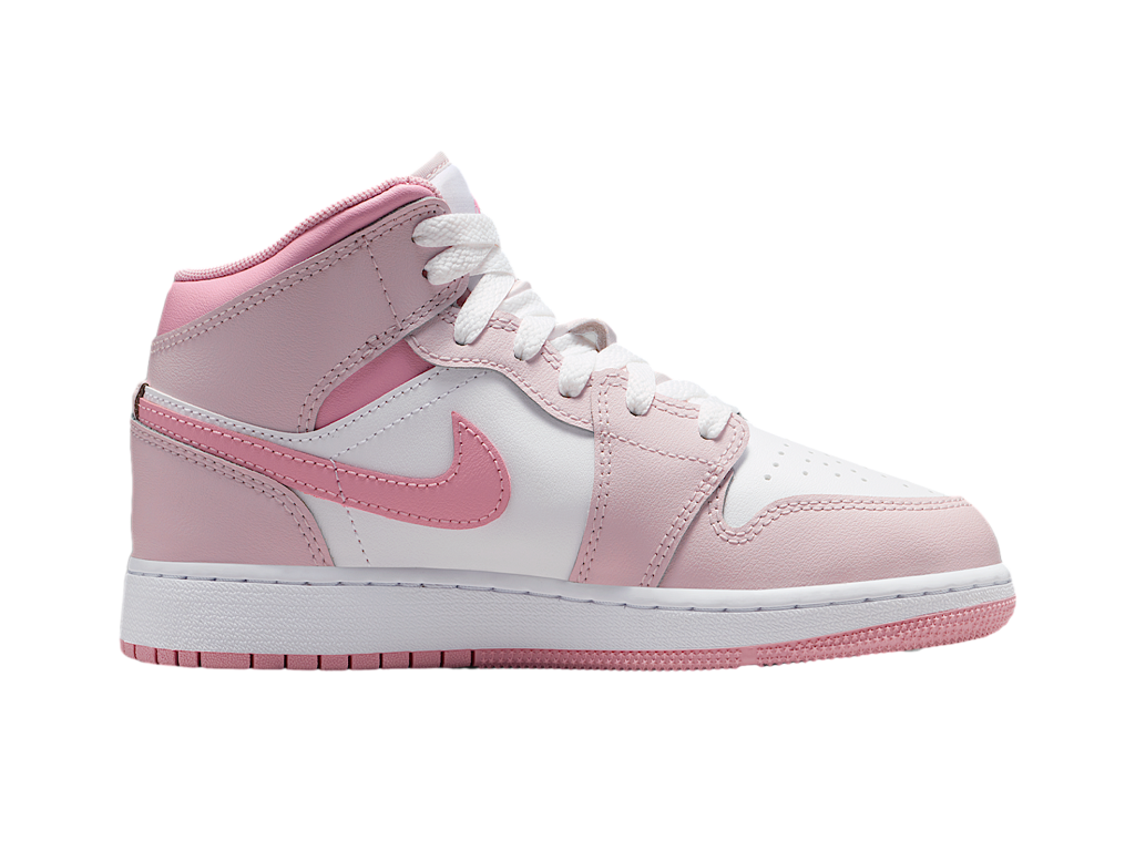Jordan 1 Mid Pearl Pink White (GS)-Nike-pikastore.cz