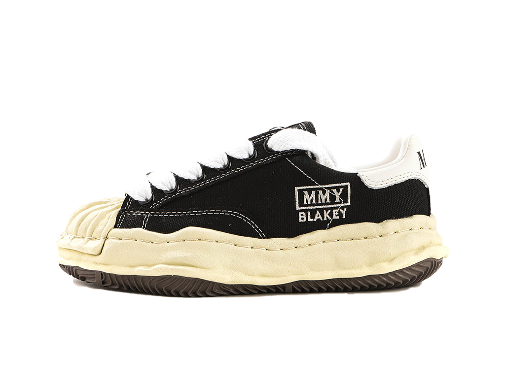 Maison Mihara Yasuhiro Blakey OG Sole Vintage Canvas Low Black-Maison Mihara Yasuhiro-pikastore.cz
