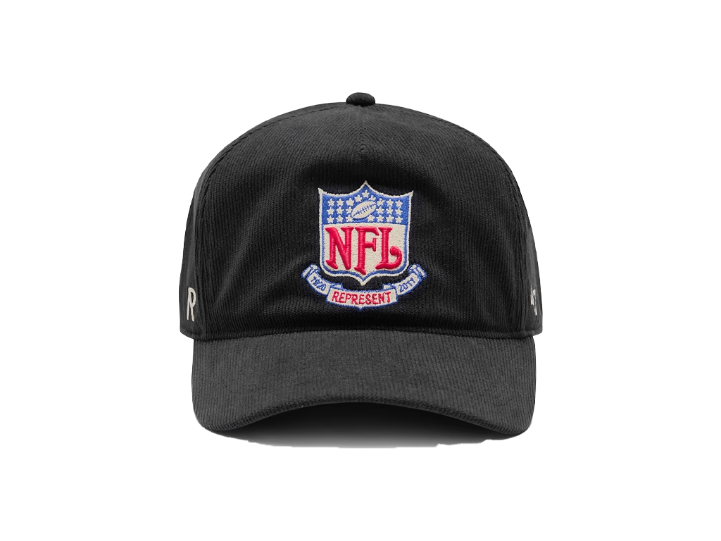 NFL Shield X Represent X 47 Cap Jet Black-Represent-pikastore.cz