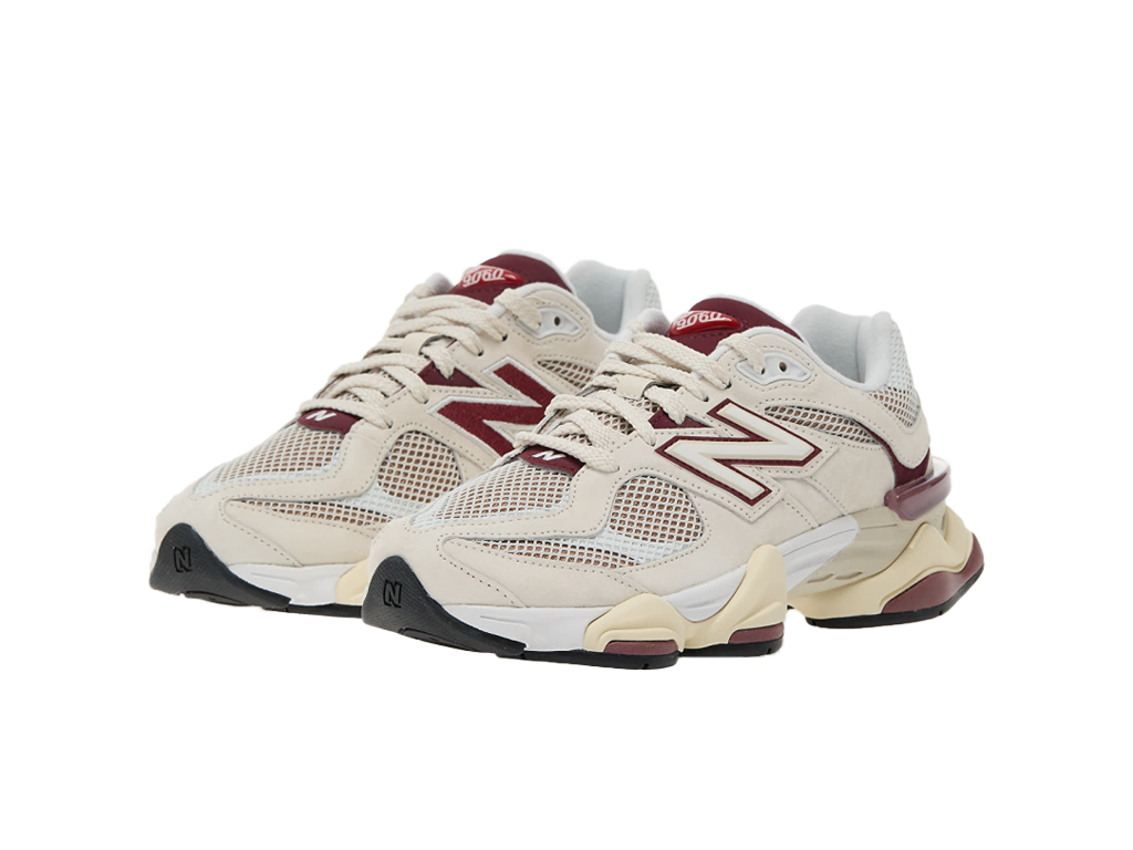 New Balance 9060 Linen Burgundy