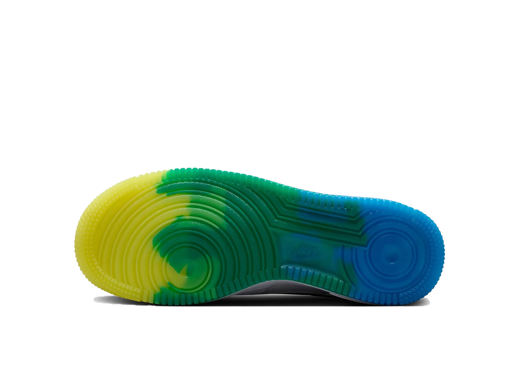 Nike Air Force 1 GS White Soar Sonic Yellow – tenisky – fotka 5 z 5