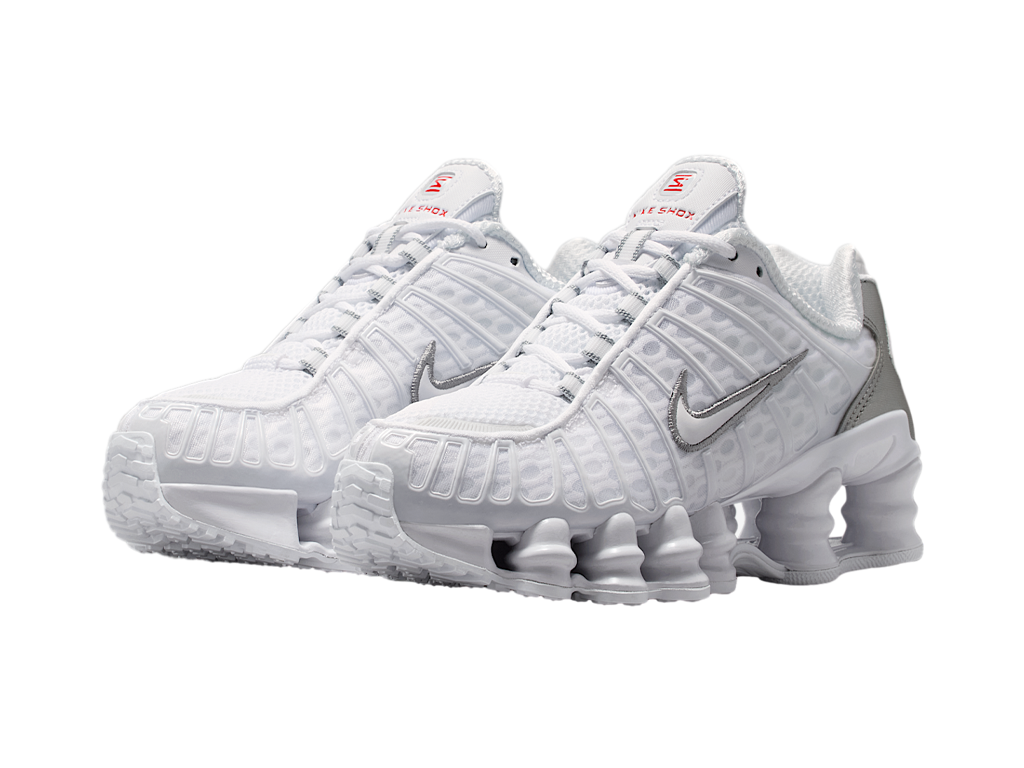 Nike Shox TL GS White Metallic Silver Max Orange